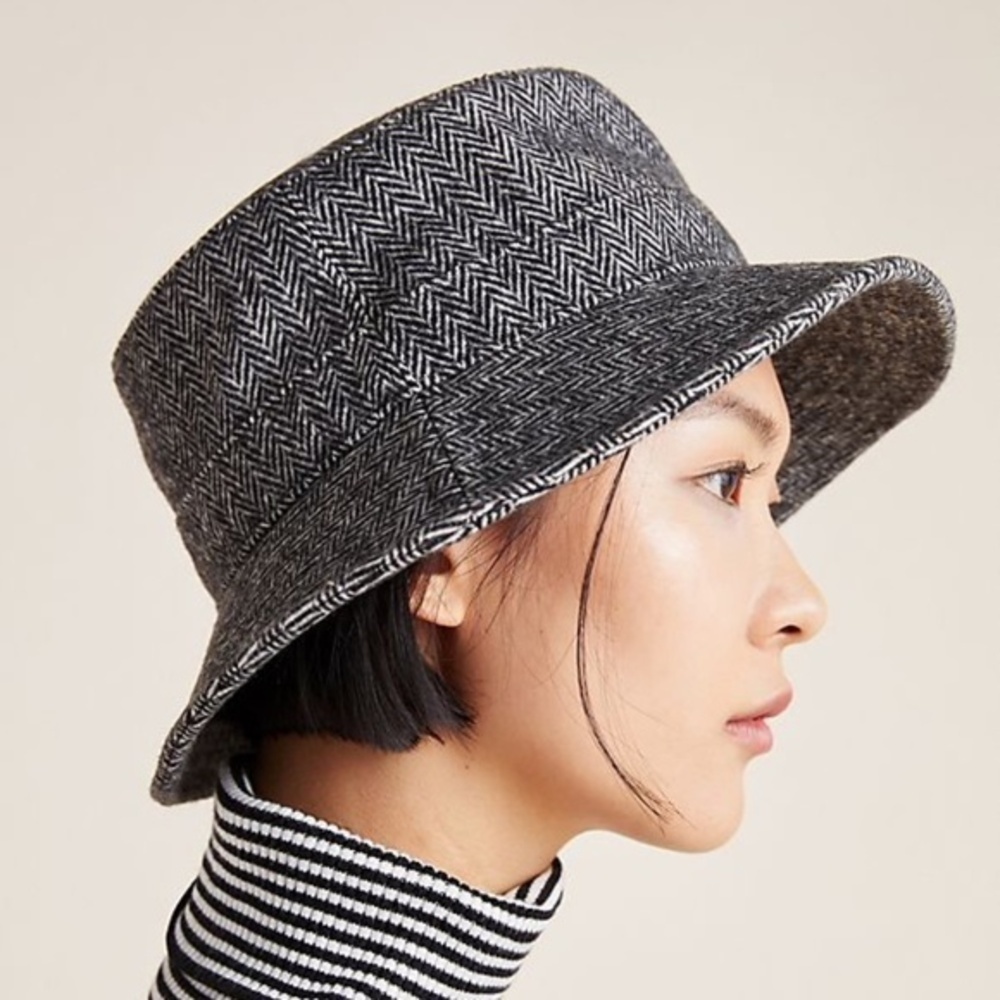 NWOT Anthropologie Wyeth  Belle Tweed Bucket Hat